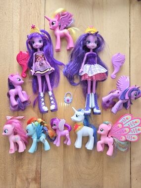 My Little Pony Purple Doll and Pony Set with Pink Accents